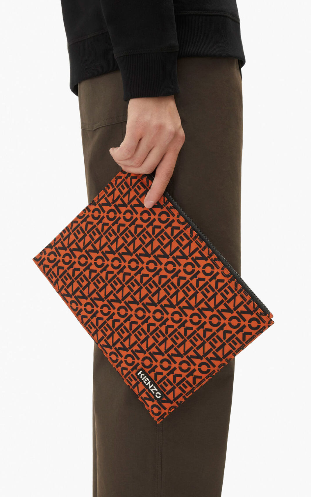 Kenzo Repeat large Clutch Hombre Naranjas Oscuro | 7594230-NS